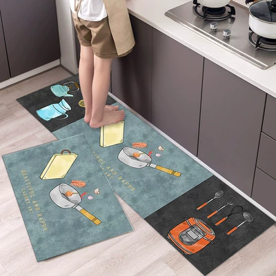 Avtomobil döşəmə paspasları – Prague Soft Leather Floor Mats - qysc-283-4060cm