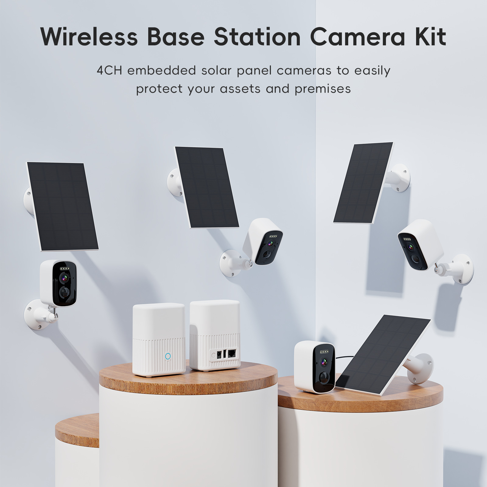 Fuente de fábrica de monitoreo solar conjunto de estación base de cámara HD inteligente integración multi-imagen comercio exterior transfronterizo nuevo