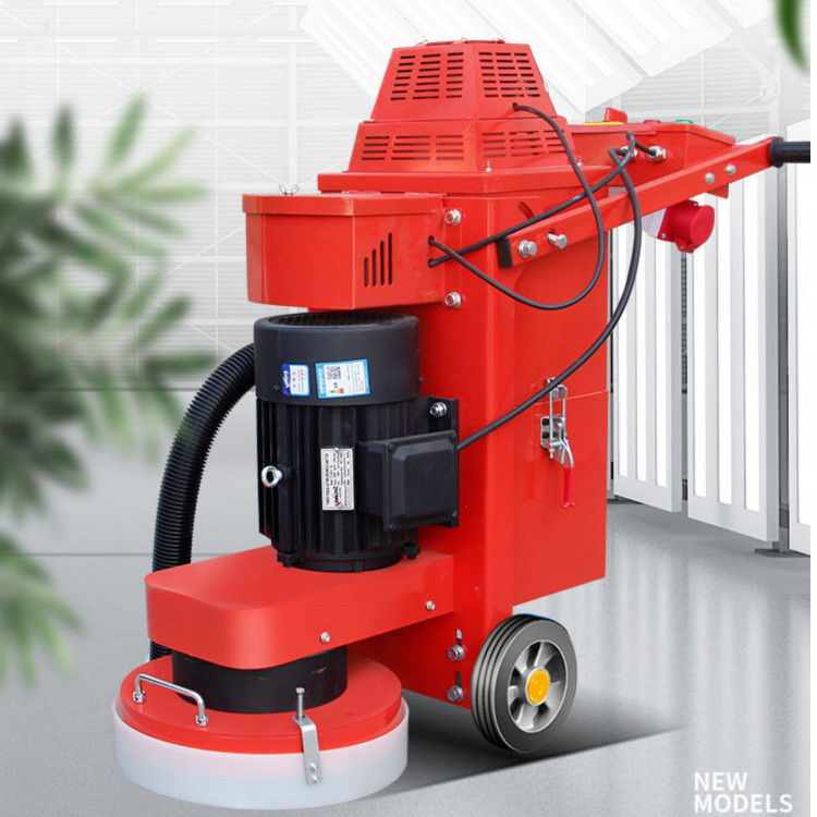 350 400无尘环氧地坪打磨机 4KW旧水泥地面翻新自吸尘打磨机
