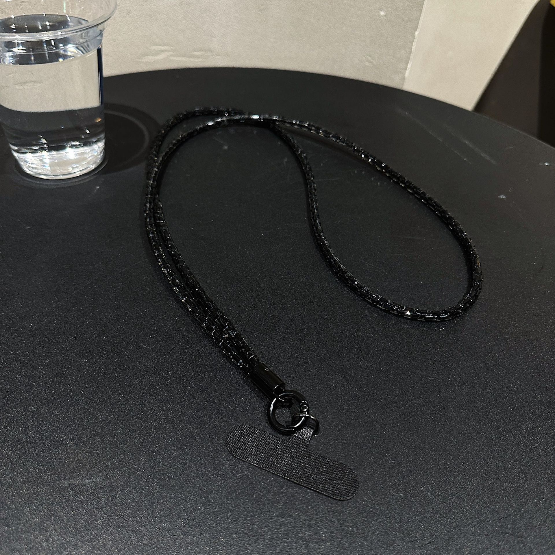 Lujo ligero color diamante de lujo brazalete larga cuerda de teléfono móvil colgante colgante de alta calidad colgante duradero