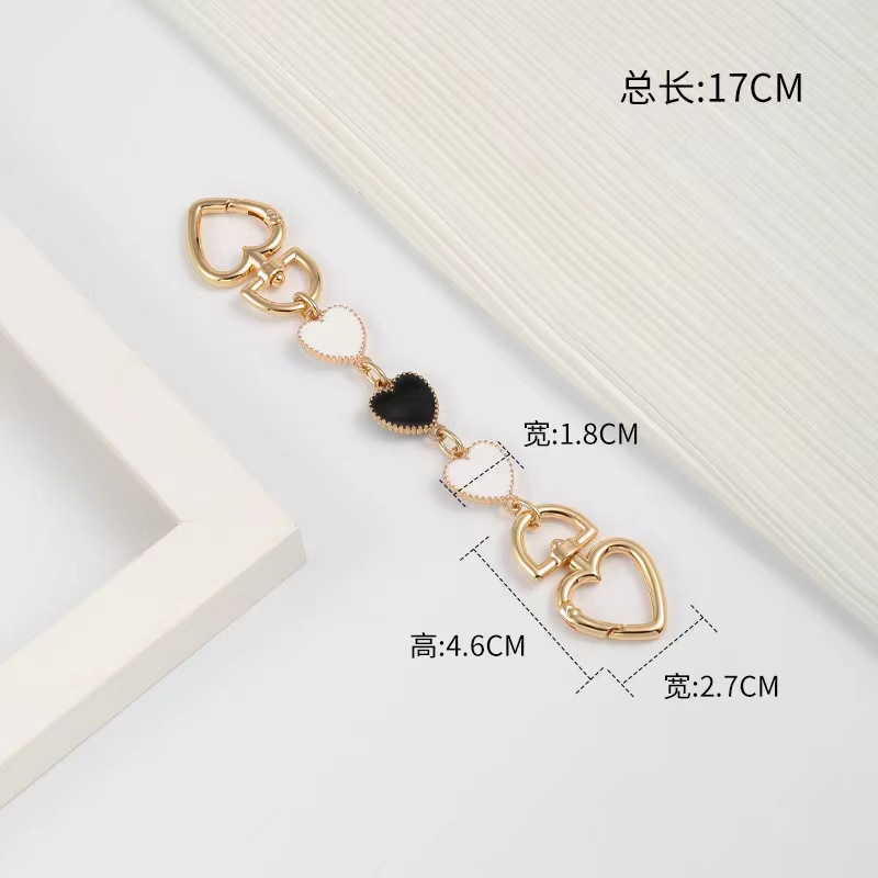 Venta directa de fábrica bolso de mahjong de fresa bolso de cadena de extensión de amor correa de hombro axila bolso largo con accesorios de cadena