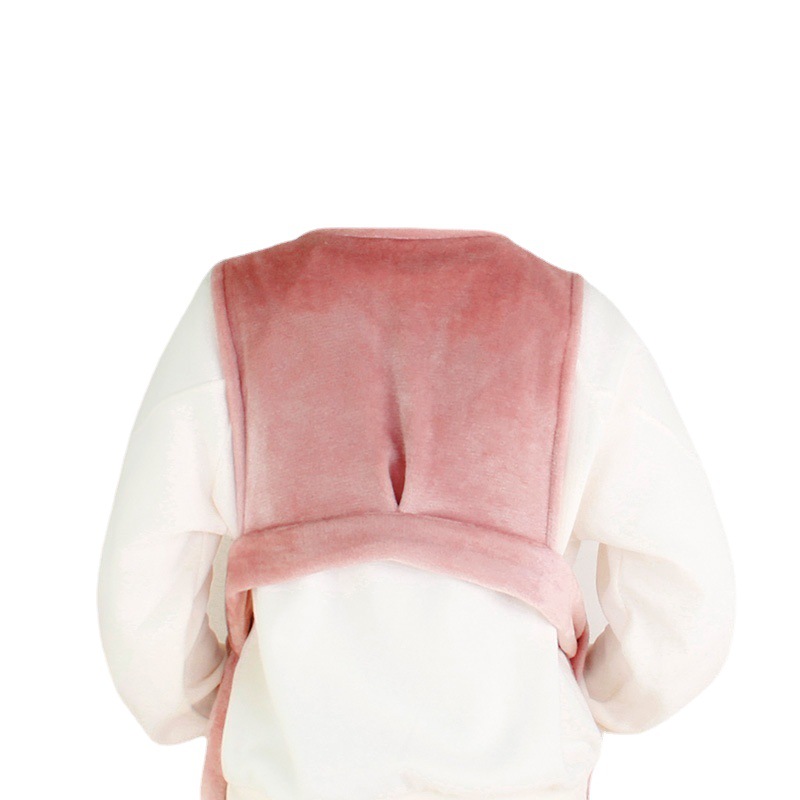 Nido de mascotas máquina de franela de doble cara lavable delantal de gato bolsa de dormir delantal de pecho evitar que la ropa se pegue