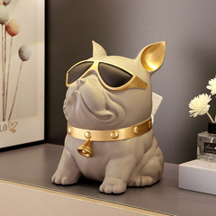 Internet celebrity paper box for home living room creative high-end light luxury style Nordic simple modern French dog tissue box decoration