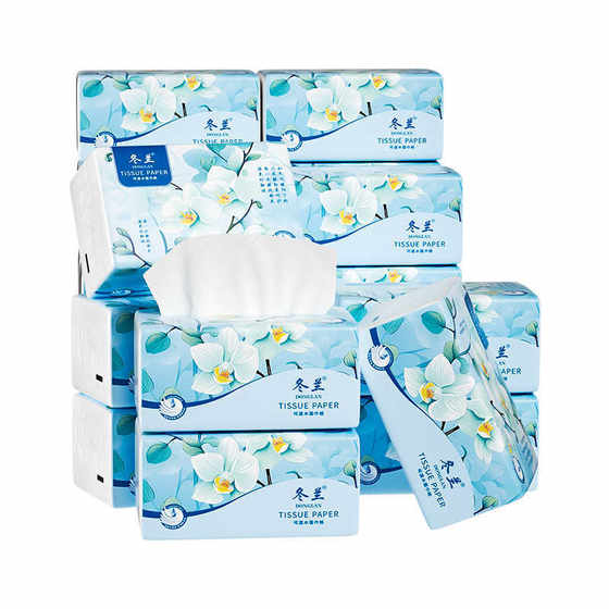 Donglan big bag of paper 400 affordable household paper wholesale factory cheap napkins soft skin-friendly paper towels