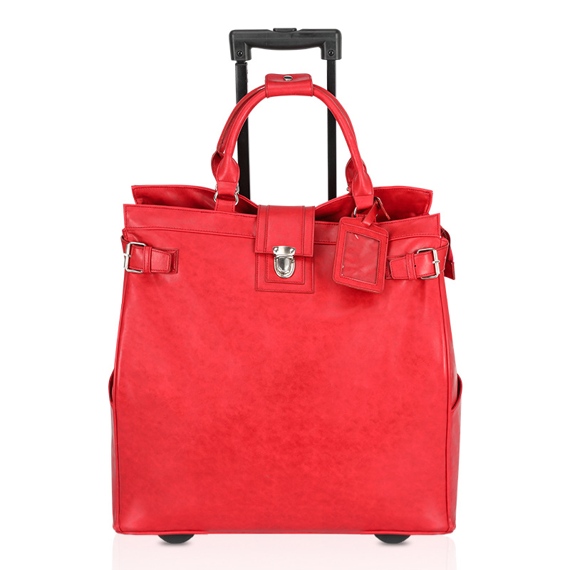 Polyurethane capacious suitcase