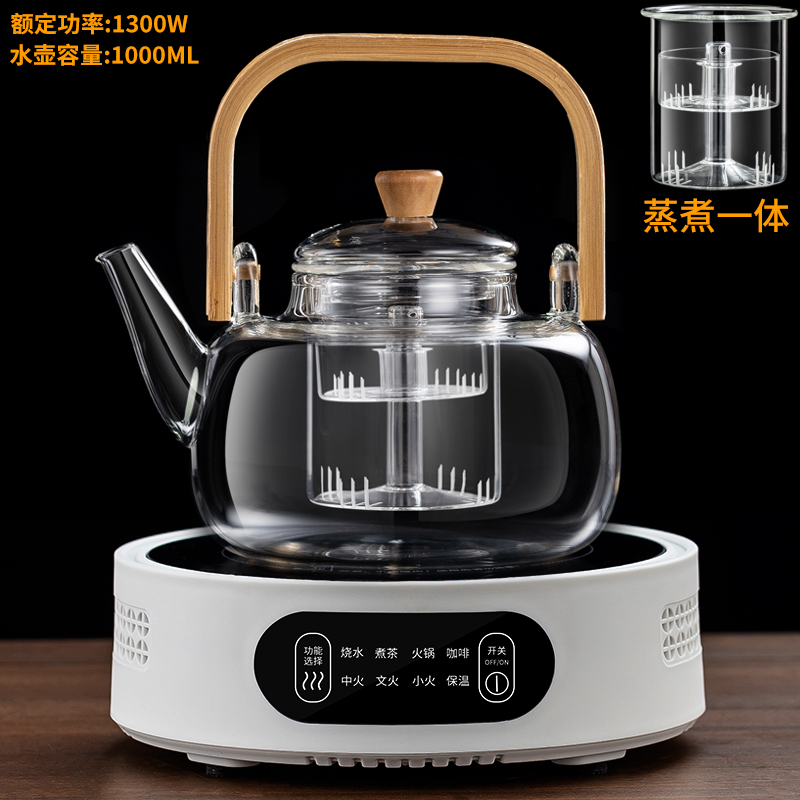 J2 화이트 스토브 + [찜과 요리를 하나로] 대나무 그림자 냄비