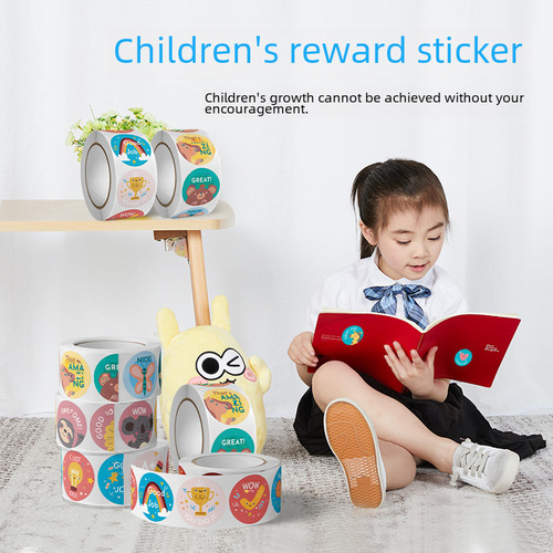 Bulk Children Sticker Reward Gift Sealing Label Animal Label Pressure Sensitive Thank You Sticker