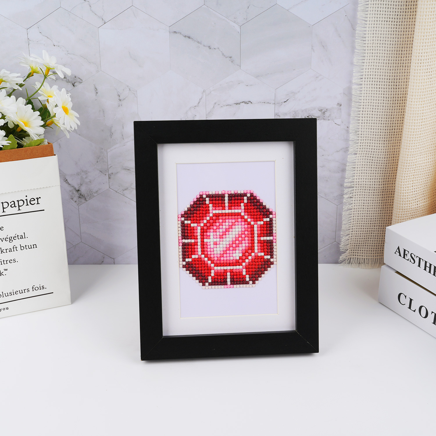 Estación independiente transfronteriza 5D pintura de diamantes 5 * 7 pulgadas sin marco acrílico diamante pegatinas decoración al por mayor joyas decoración