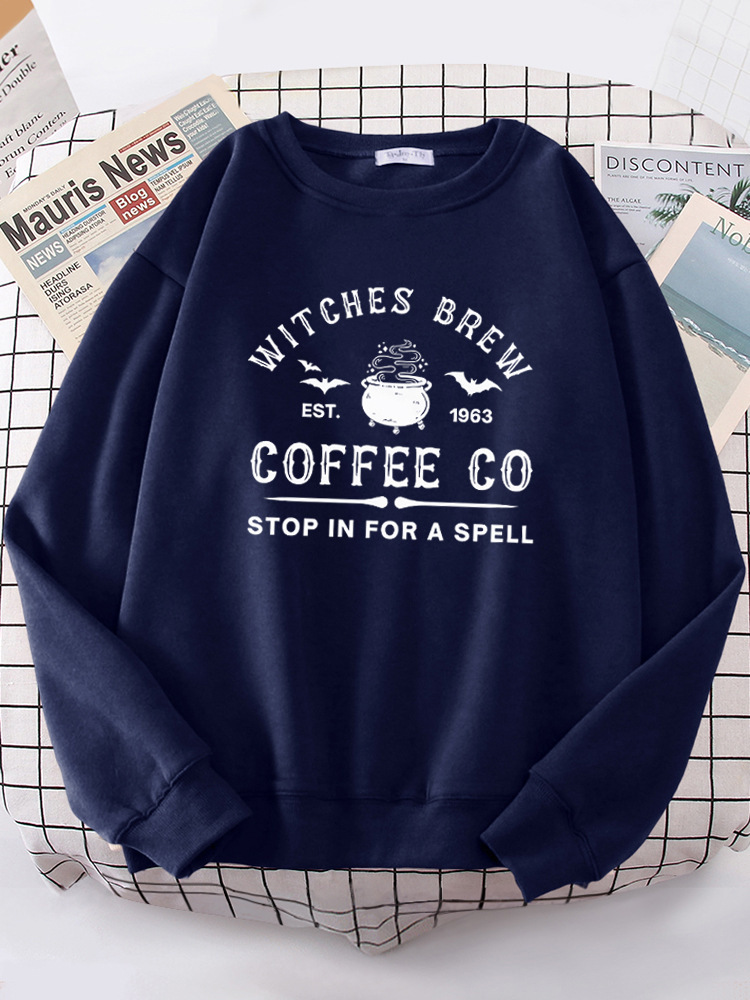 Witches Brew Coffee Letter Printing Simple Solid Color Lette