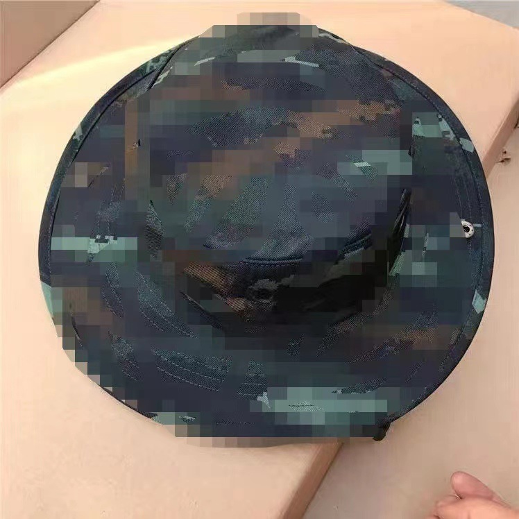 Wholesale Outdoor Camouflage Sun Hat Summer Big Brim Fishing UV Protection Sun Hat Camouflage Bucket Hat Rounded Hat