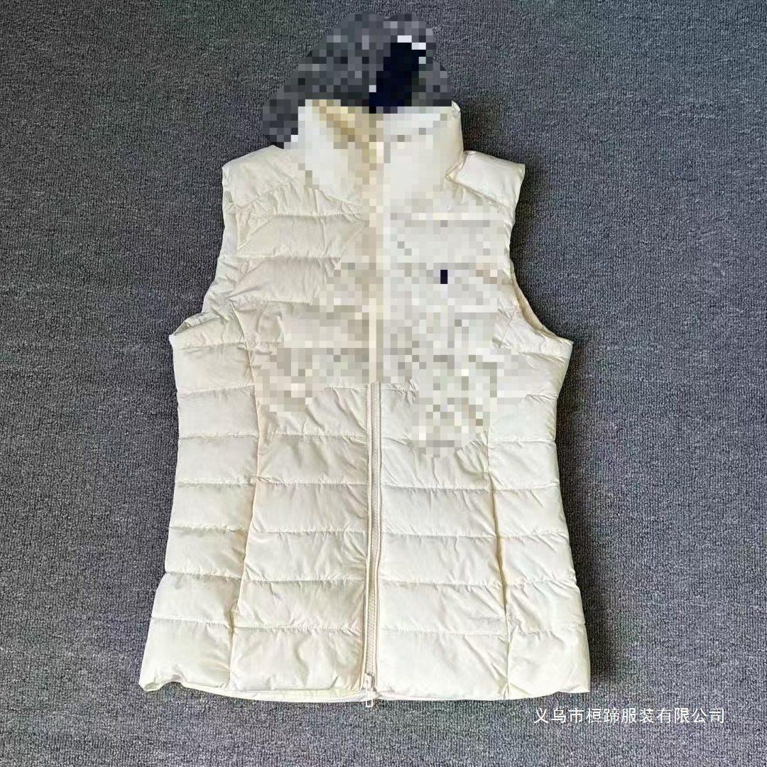 马刺绣立领马甲26秋冬新款羽绒棉服通勤百搭外套马甲