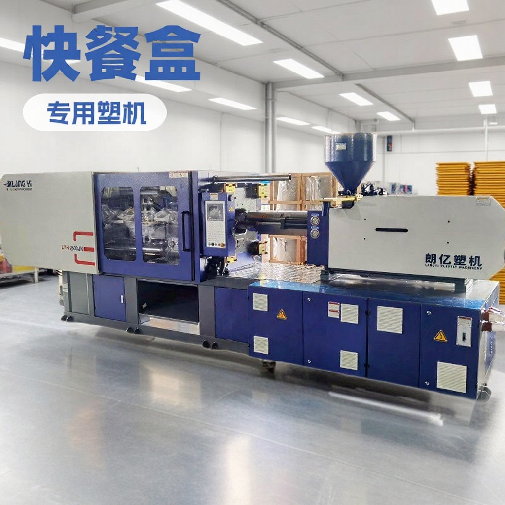 稻壳餐具注塑机一次性餐具塑料机快餐盒高速稳定薄壁塑料成型机