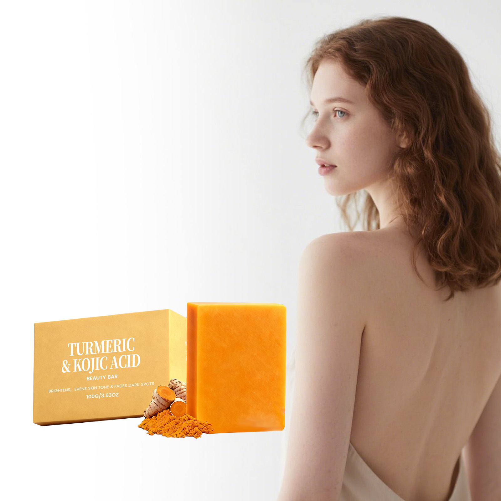 姜黄亮泽沐浴皂 温和清洁肌肤保湿柔肤莹润净肤洁净清爽沐浴皂