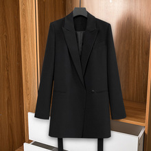 职业黑色西装外套女秋季新款百搭高级感西服白领OL通勤上班工作装