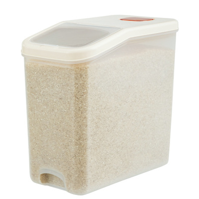 米桶防虫防潮密封家用厨房20斤带盖米缸推拉式装米盒子面粉储米箱