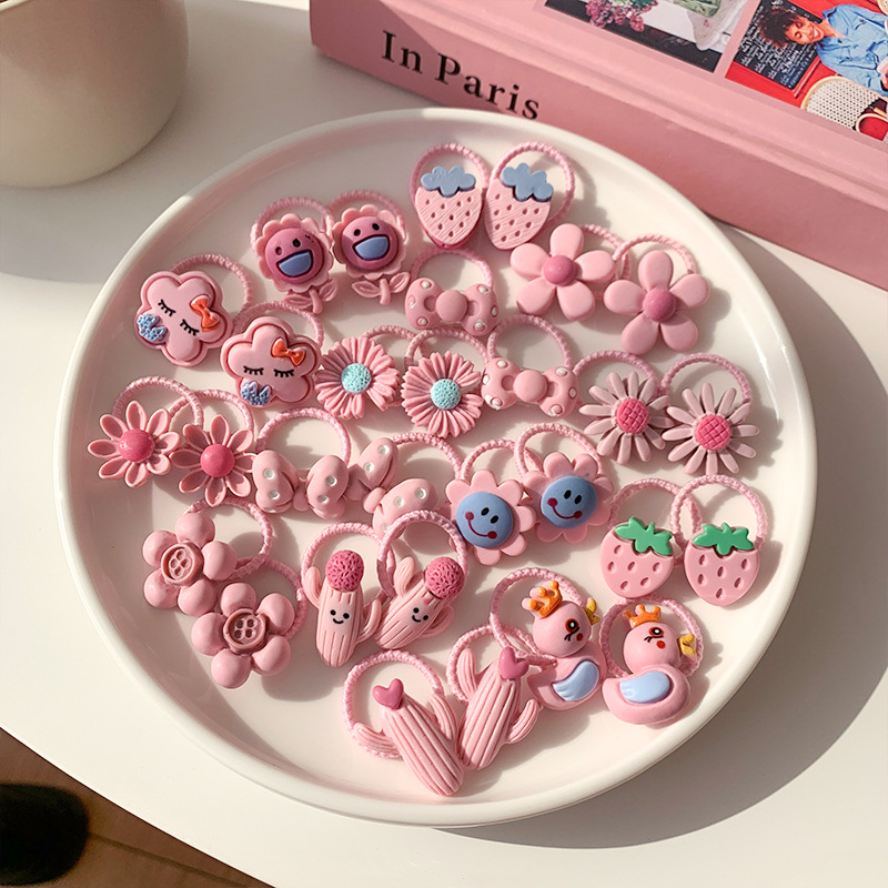 Bandas de goma para mujeres anillo de cabello para niños 2025 nuevo lindo toque de cabello para bebés niñas no lastiman cabello cuerda de cabello