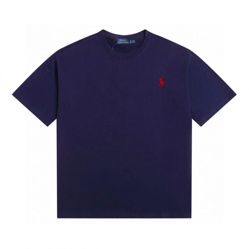Cross-border 2026 in-stock RL Ralph Lauren embroidered logo unisex round-neck short-sleeve T-shirt, versatile casual cotton round-neck T-shirt Cross-border 2026 in-stock RL Ralph Lauren embroidered logo unisex round-neck short-sleeve T-shirt, versatile casual cotton round-neck T-shirt