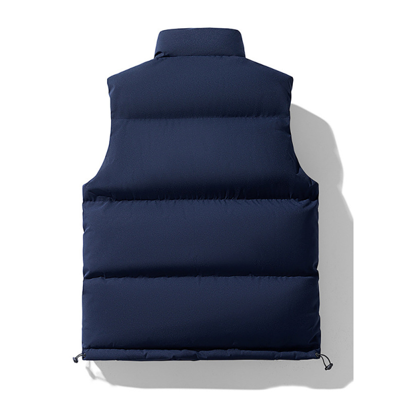 M-8XL tallas grandes invierno nuevo chaleco hombre y mujer con cuello alto acolchado de algodón * 998