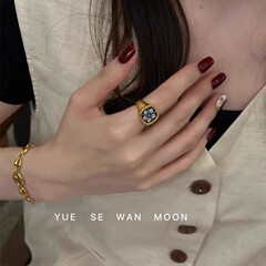 老钱风莫比乌斯环戒指轻奢高级感重工设计感开口戒精致女