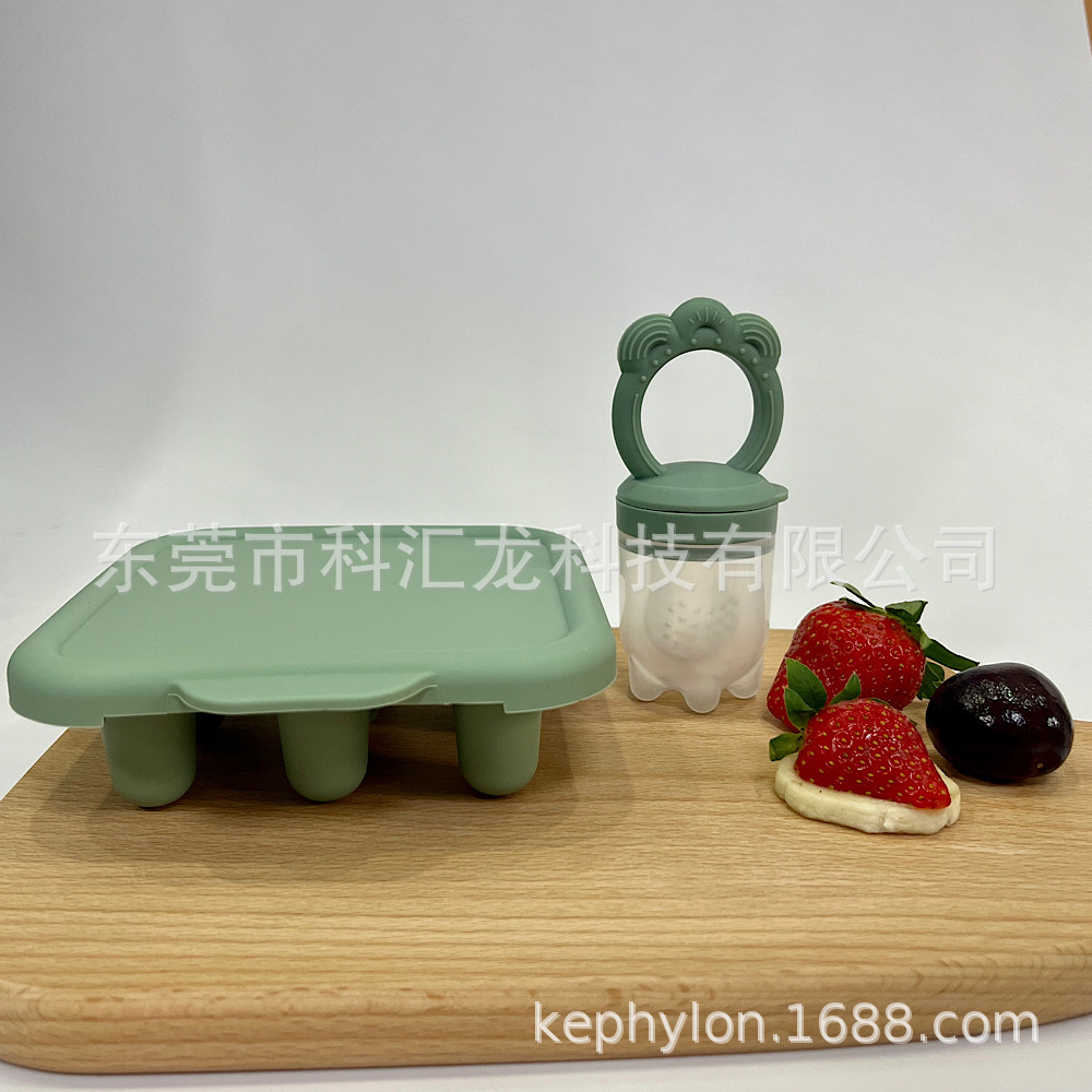 Children's Food Grade Silicone teether food supplement fruit and vegetable food supplement baby pacifier teether teether teether stick