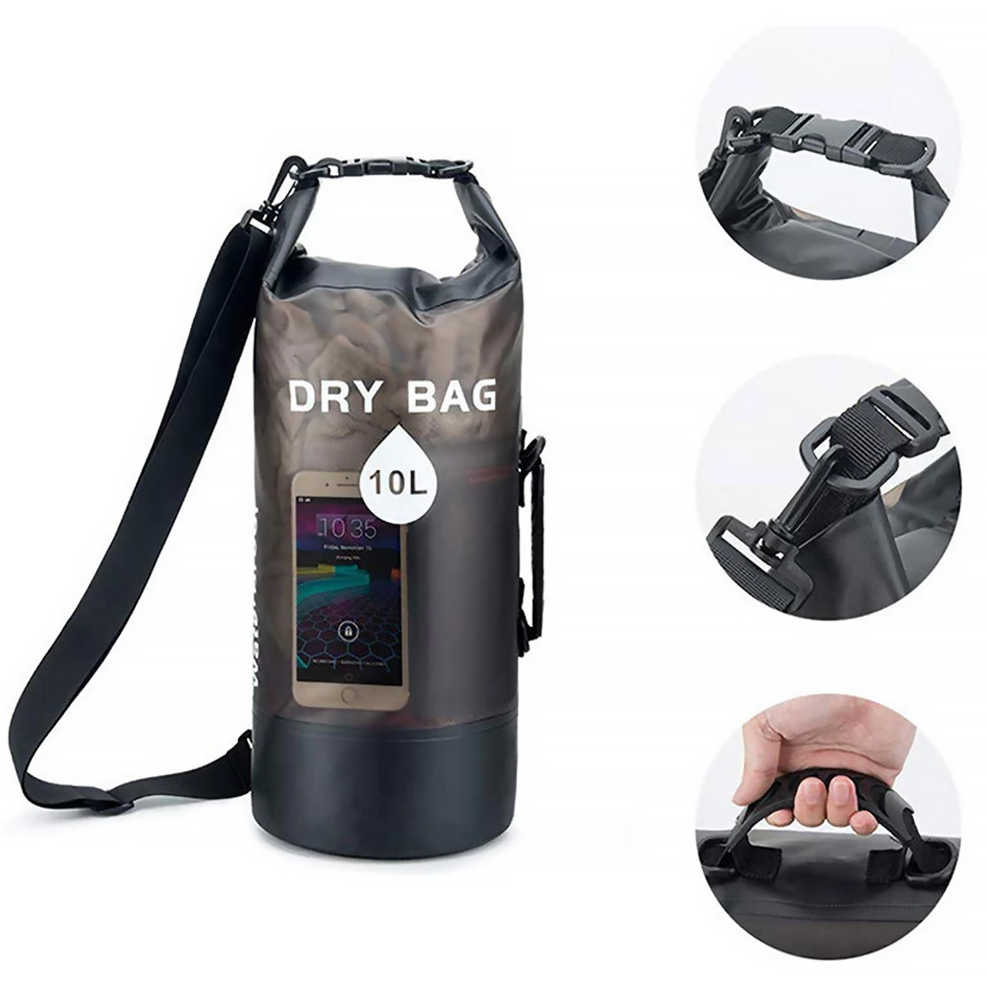 Outdoor waterproof bag, waterproof bucket bag, single-shoulder and double-shoulder river rafting bag, waterproof bag, swimming floating bag, dry bag