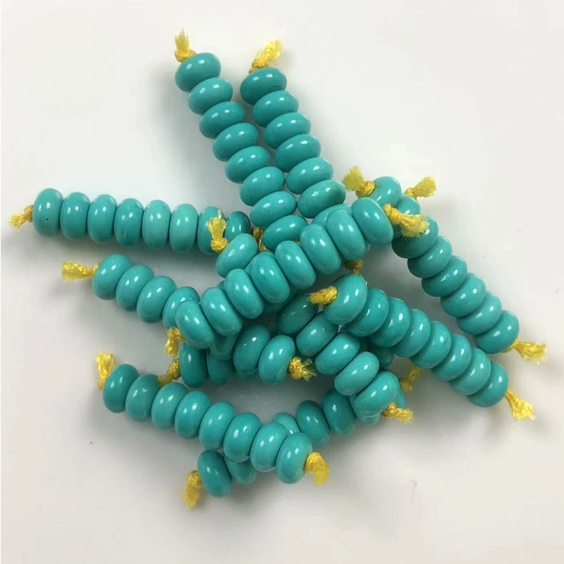 Hubei Shiyan, натуральная бирюза, разделительная бусина, барабанные бусины с бусинами, бусины-абакус, свободные бусины, аксессуары, круглые бусины «сделай сам»