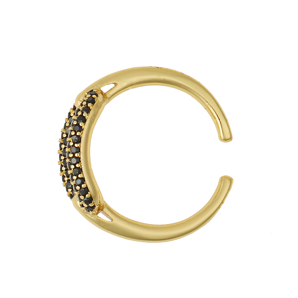 Fashion geometric copper inlaid zircon rings wholesale