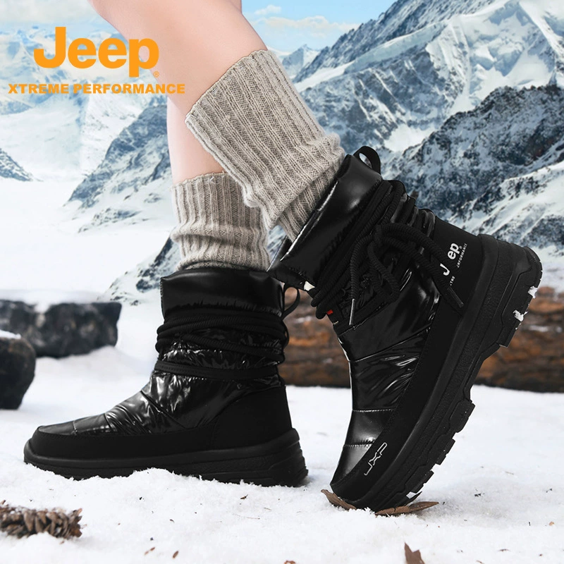 Зимние спортивные теплые нескользящие удобные универсальные ботинки JEEP для любимых