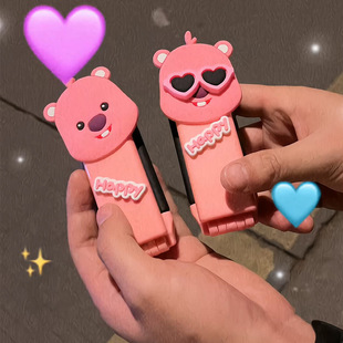 Sunglasses Loopy Air Cushion Comb Portable Massage Comb Mini Small Comb Cute Beaver Airbag Mirror Comb