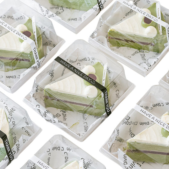 3-5 inch high anti-fog mousse cake box packing box meat floss Beckham sandwich lunch box packaging box wholesale