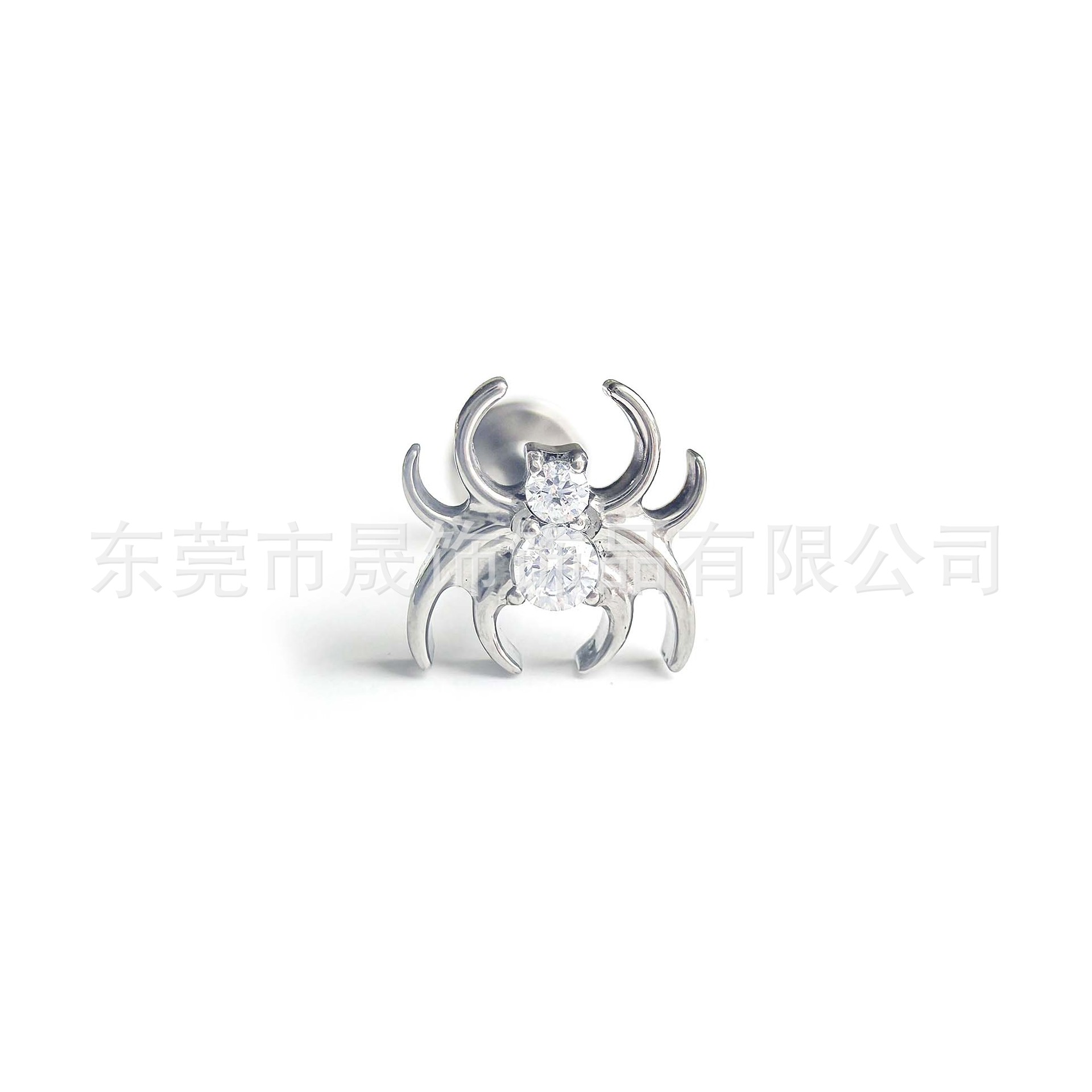 F136 Titanium 蜘蛛 Ear Stud Studded 5A Cubic Zirconia Helix Cartilage Stud G23 Implant Grade Titanium Labret Stud Jewelry Ear 蜗钉 Geometric 造型