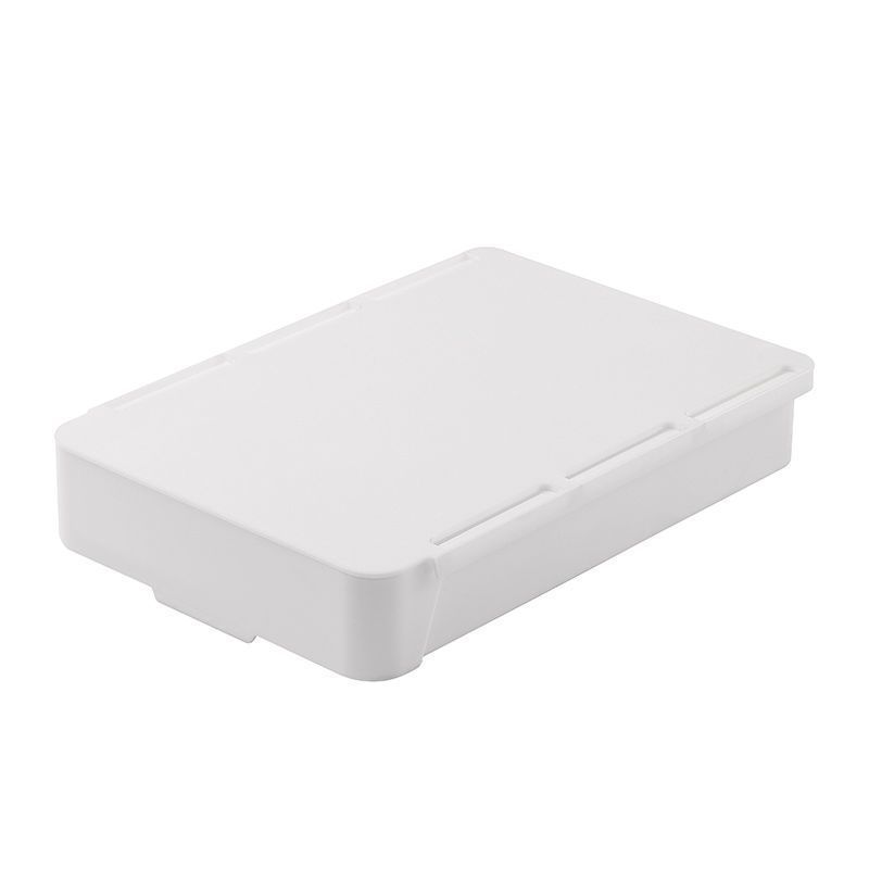 Nueva mesa de pasta oculta fijo cuadrado Oficina papelería cosméticos pluma cajón caja almacenamiento