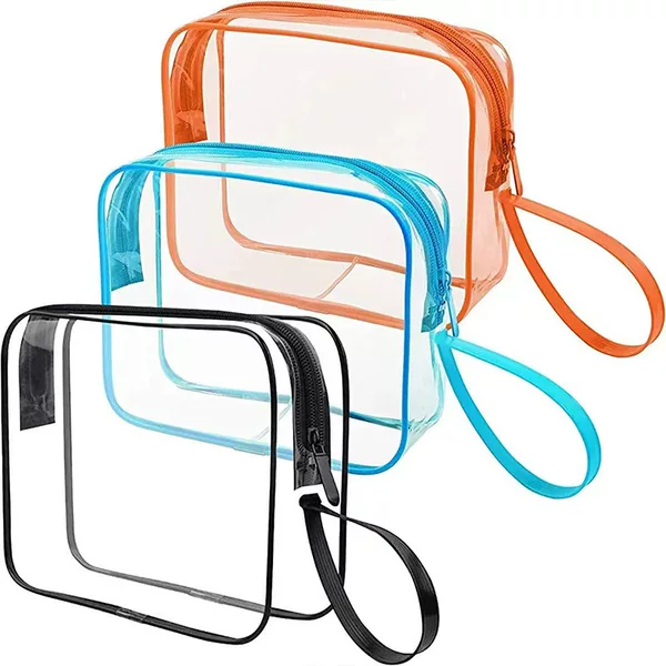 2024 New Transparent Toiletry Bag Pvc Toiletry Bag Convenient Portable Toiletry Bag Thickened Large Capacity Cosmetic Bag
