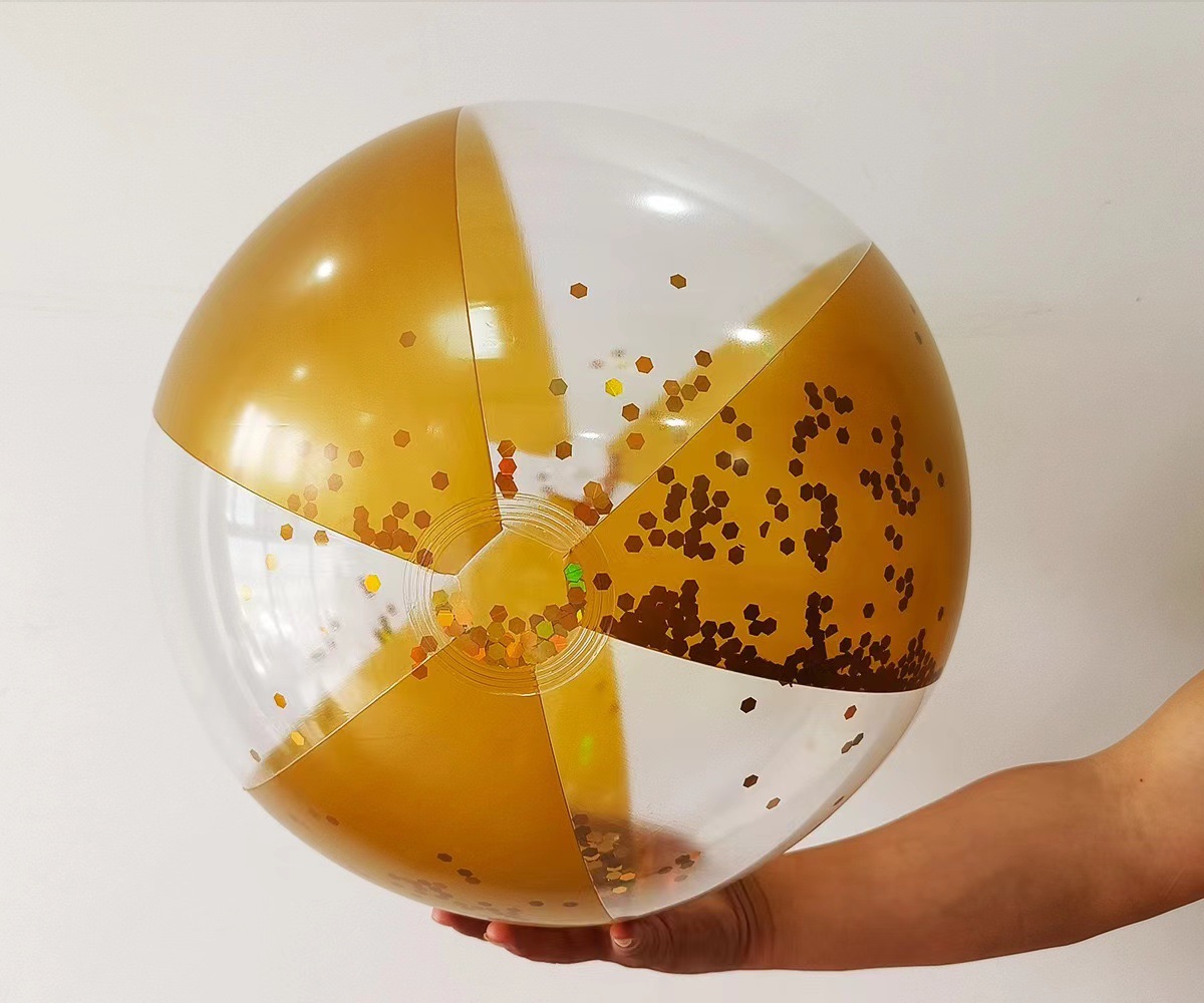 Ventas de la fábrica inflable flash Bola de lentejuelas inflable pelota de playa piscina fiesta juguetes colorido Bola de lentejuelas