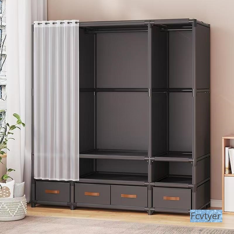 Kailaimei Floor-Standing Rental House Cloth Home Bedroom Wardrobe New Cabinet Simple Wardrobe Small Apartment Discovery