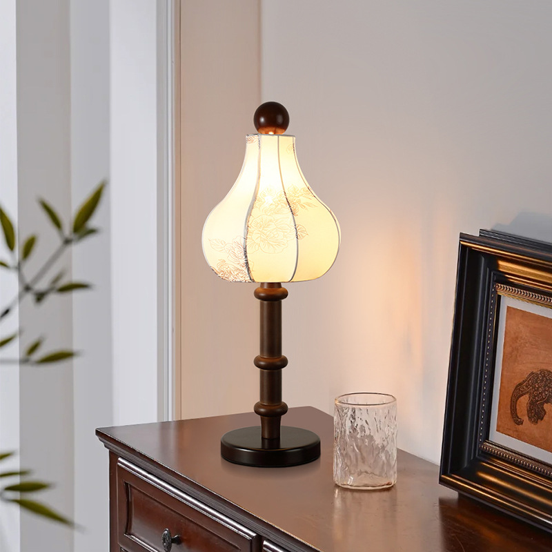 Luz de piso de estilo antiguo nueva china sala de estar sofá dormitorio estudio americano retro vertical cabecera lámpara 397L image 3