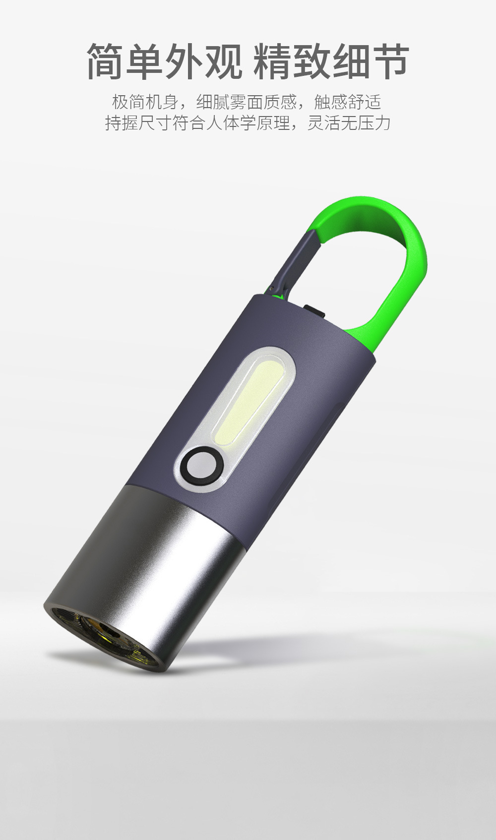 Cross-Border Outdoor Long-Range Strong Light Flashlight with Adjustable Hook, Multi-Functional and Portable Flashlight