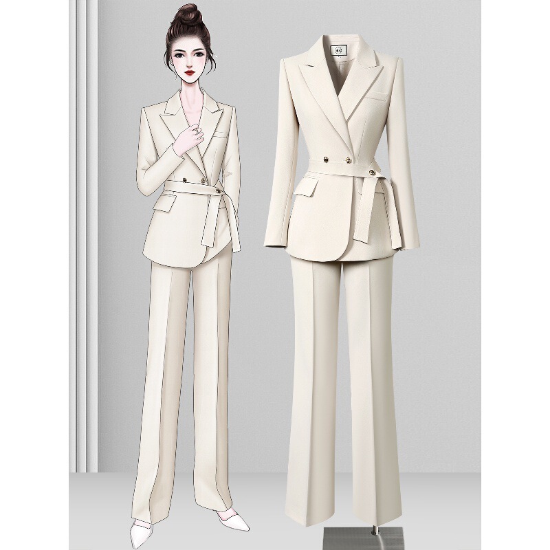 High-End Casual Suit Suit for Women 2025 New Formal Occasion Waist Fashion Elegant Work Clothing Professional Formal Wear