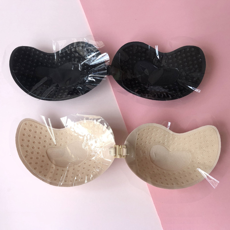 Mango Breathable Chest Sticker Wedding Dress Lift Push-Up Breathable Self-Adhesive Invisible bra silicone bra Underwear