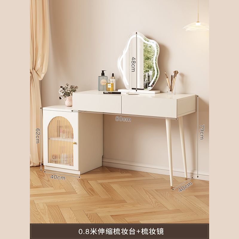 80CM 화장대 + 왼쪽 캐비닛 + 거울