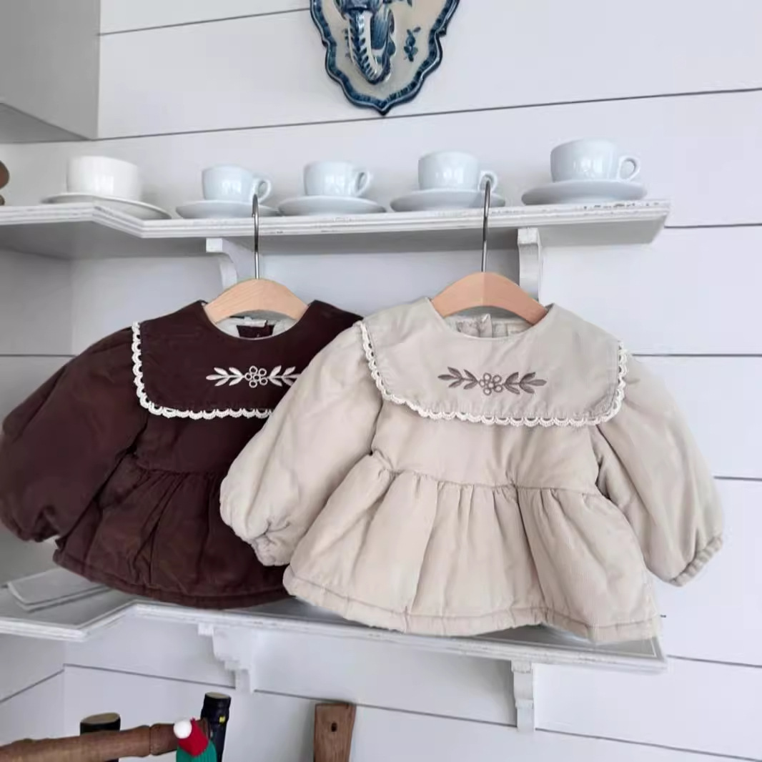 女童冬季棉衣外套宝宝冬装韩版童装儿童外出服婴儿夹棉娃娃衫冬款