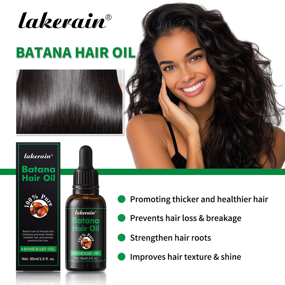 Cross Border lakerain Batana Sheng Hair Oil Hair Fluffy Nourishing Hair Care Essential Oil