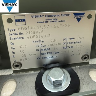 China Agent Vishay Esta High Voltage Ac Capacitor Protector Phafso17, 5/0.5Uf/25