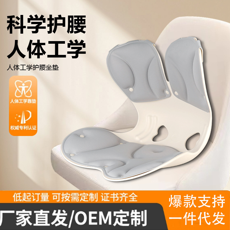 Dropshipping Winter Memory Foam Lumbar Support Cushion, a Must-Have for Long Sitting, Chair Cushion with Backrest, Ergonomic Design