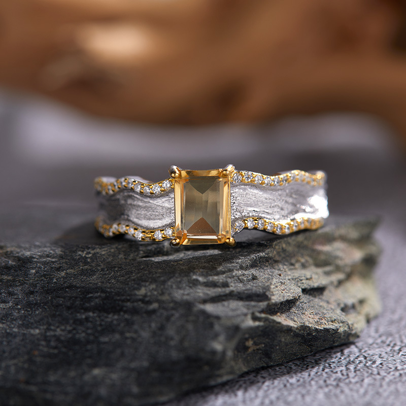 6g Weight Crystal Inlay Material Open Rings Classification Adjustable Ring Size 1 Piece Quantity Holiday, Daily Occasion 925 Sterling Silver Material Geometric Pattern Women's Gender Inlay Design Casual, Simple Style Style 925 Sterling Silver Crystal Geometric Open Rings 6