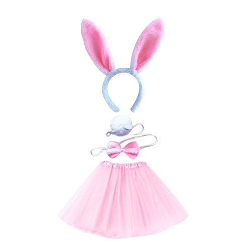 Funny props for wedding reception, tricking the groom and groomsmen, swan dance skirt, rabbit ear suit, bridesmaid and bride headdress decoration