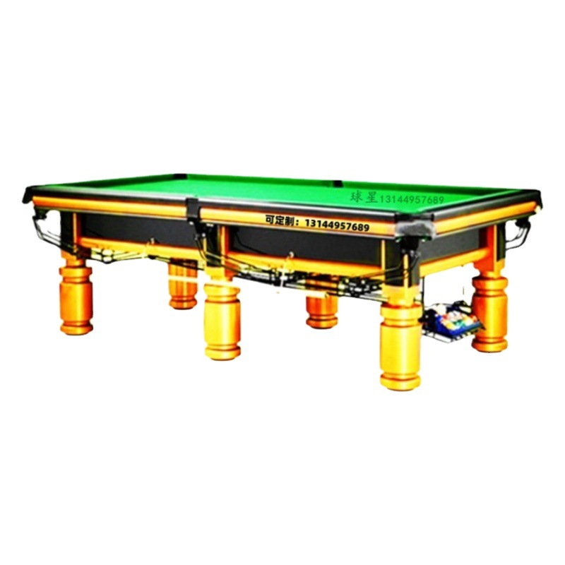 Mesa de billar estándar mesa de billar para adultos Americano negro 8 billar comercial chino Xinqiu Star mesa de billar sala de tarjetas