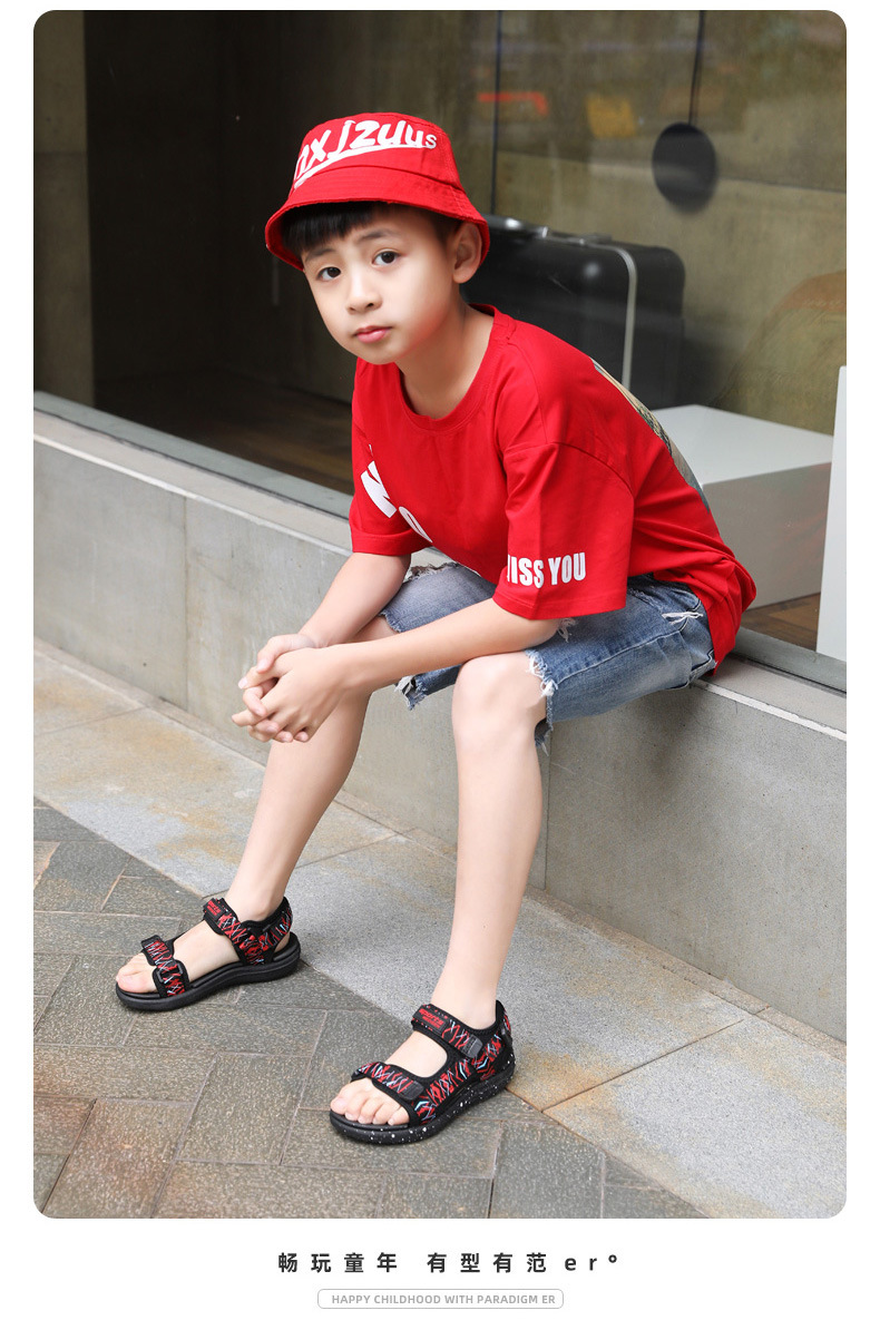 Jongens Sandalen Sport Atletische Sandalen Strand Buitensporten Open Teen Sandaal Slip Comfy Antislip_voghion.com