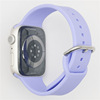 For Mac Apple Watch Series 1234567 Generation SE Sports Iron buckle silica gel Watch strap