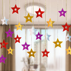 Kindergarten Children's Day (June 1) Scene Decoration Star Ornaments Hanging Decorations for Ceiling Festival Mobiles Store Promotion